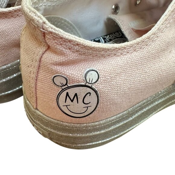 Converse Miley Cyrus Chuck Taylor All-Star Pink Glitter Platform Sneakers Size 7 - Picture 7 of 9